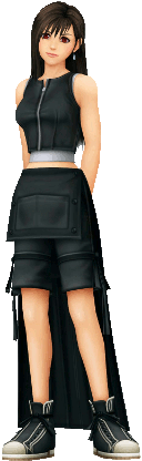 Tifa looks much tougher in her Final Fantasy VII form, but I thought the style clashed with Akira Toriyama's art for Alena and Ayla. I also prefer this outfit, so raspberries to anyone who wanted FFVII Tifa here!